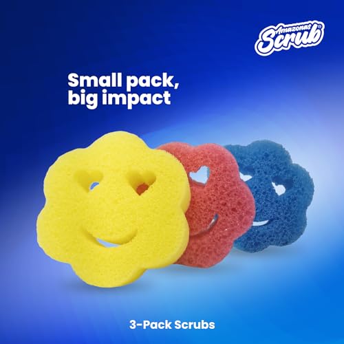 6 Double Side, Amazonas Scrub, Your New Cleaning Essential! This 6-Pack of Double-Sided Scrubber and Sponge is Designed to Simplify Your Cleaning Routine (6 Scrub sponges)