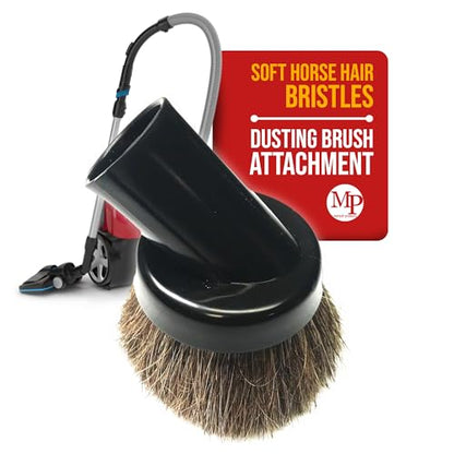 MP Maresh Products Household Cleaning Vacuum Brush Attachment - Horse Hair Vacuum Cleaner Accessories, Soft, Dust Floor Brush, Compatible with Shop Vac 1-1/4" Vacuum Cleaners for Hard Surfaces - Black - size: Vacuum Brush