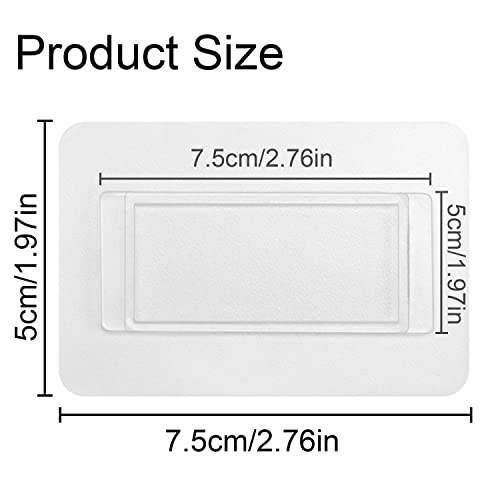 GFWARE Replacement Adhesive Strip for Black Blue Toothbrush Holder Toothpaste Dispenser Wall Mounted (2 PCS) - color: Transparent