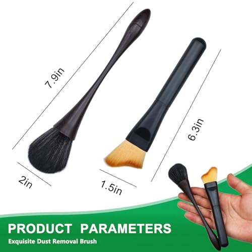 2 Pack Exquisite Dusting Brush Kit, Dust Brushes, Car Detailing Brush, Feather Duster Brush for Models, Craf, Collectibles,Computers, Digital Devices, Car Interior, Musical Instruments