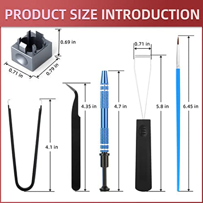RUNJRX Keyboard Lube Kit and Switch Lube 15g/0.53oz JRX-205 G0 with Switch Opener Tweezers for Custom Keyboard - style: Lube Kit-G