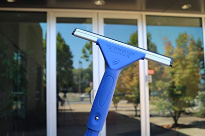 Ettore-17008 8-Inch All Purpose Window Squeegee with Lifetime Silicone Rubber Blade, Blue - size: 8 In