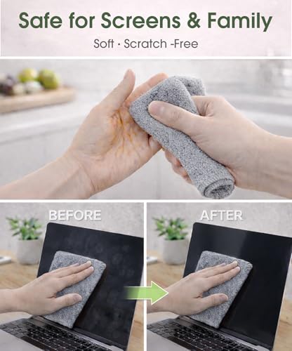 Microfiber Cleaning Cloth Roll - 100 Pack Tear Away Microfiber Paper Towels, Reusable, Washable, Scratch-Free, Kitchen Towels for Car, Home, Kitchen, Glass, Dishes(Cloud Gray) - color: Cloud Gray