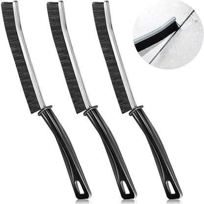 3PCS Crevice Cleaning Brush Set, Hard Bristle Gap Cleaning Brushes for Bathroom & Kitchen, Narrow Grout Scrub Brush for Tile, Sink, Shower, Toilet & Window Track Cleaning Tools