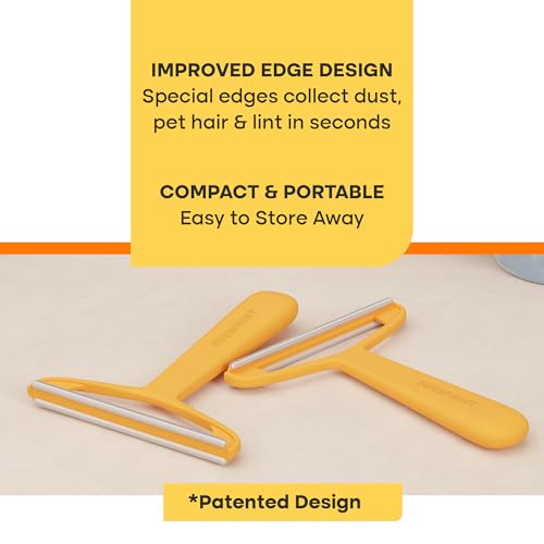 Pro Pet Hair Removal Tool – Dog & Cat Hair Scraper for Carpet, Couch, and Car – Reusable Carpet Hair Removal Tool & Fur Scraper for Upholstery, Rugs, Furniture, and Car Interiors - color: Pro
