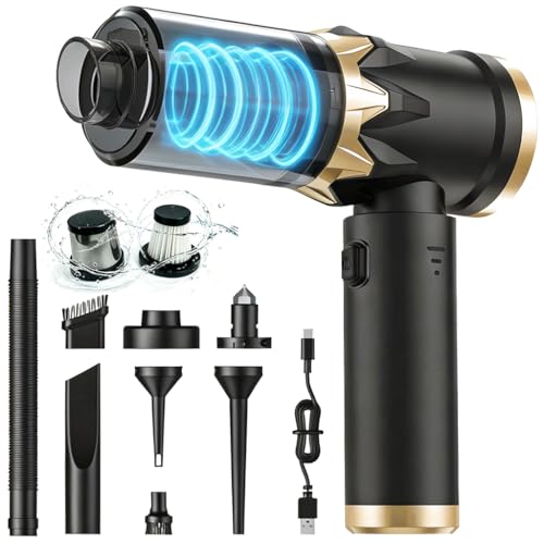 Car Vacuum Cleaner,Handheld Vacuum,15000PA High Power,3 Speed Portable Rechargeable Vacuum Cleaner with Brushless Motor,Cordless Small Vacuum for Car & Air Blower & Pump Black - color: Black, size: Black