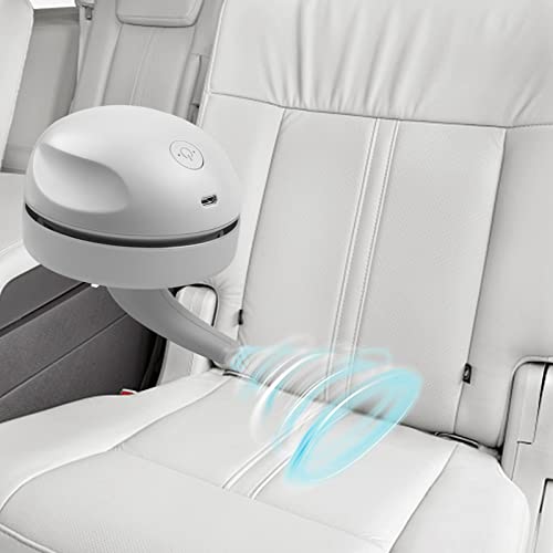 prowithlin Desktop Vacuum Cleaner USB Charging with Vacuum Nozzle Cleaning Brush, Detachable Design & Portable Mini Table Dust Vaccum Cleaners, Cleaning Dust, Crumbs, Piano, Computer, Car Etc(Gray) - color: Gray