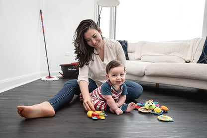 O-Cedar EasyWring Microfiber Spin Mop, Bucket Floor Cleaning System, Red, Gray, Standard - color: #1 Easywring System