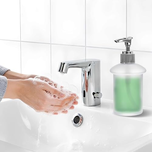 Bathroom Lavatory Soap Lotion Dispenser Pump Wall Mount with SUS304 Stainless Steel Holder (Single Soap Dispenser) - size: Single Soap Dispenser