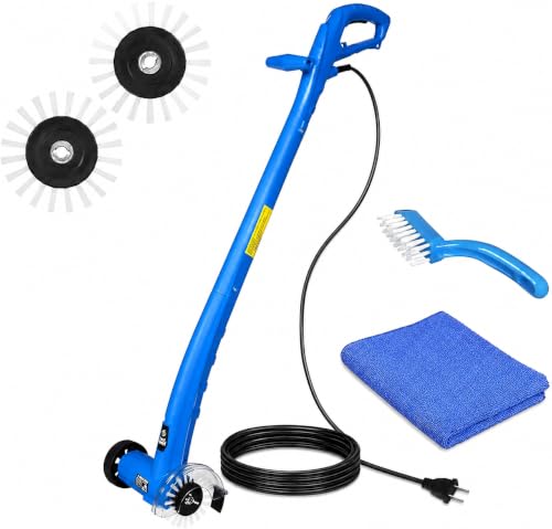 Electric Stand-Up Lightweight Grout Cleaning Machine – Easy-to-Use Tile Grout Cleaner for Deep Cleaning Kitchen Floors, Bathrooms & Tile Surfaces | Powerful Electric Floor Scrubber Tool (Original) - style: Medium Bundle