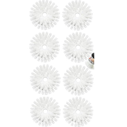 Palm Brush Refills for OXO Soap Dispensing Dish Brush - 8 Pack Cleaning Replacement Brush Head for OXO Palm Brush - color: 8-white