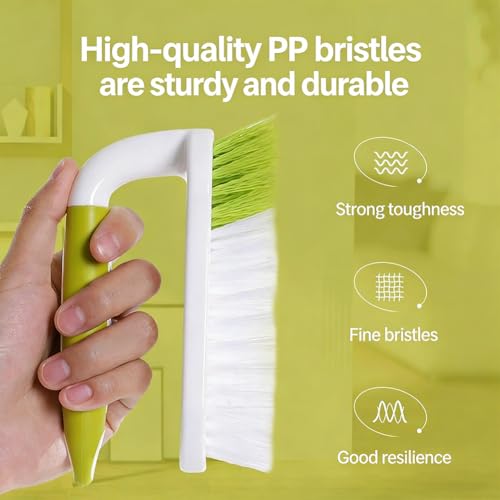 Scrub Brush 2 Pack Heavy Duty Stiff Bristle Multi-Purpose Cleaning Brush with U-Shaped Handle Durable Plastic Small Brush for Shoes Floor Kitchen Sink Bathroom Scrubber (New Blue+New Green) - color: New Blue+new Green