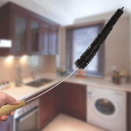 Crevice Cleaning Brush Set,Dryer Vent Trap Cleaner Kit,Flexible lint Remover, Long Coil Brush for Refrigerator Bathroom Kitchens Window Track (1pc)