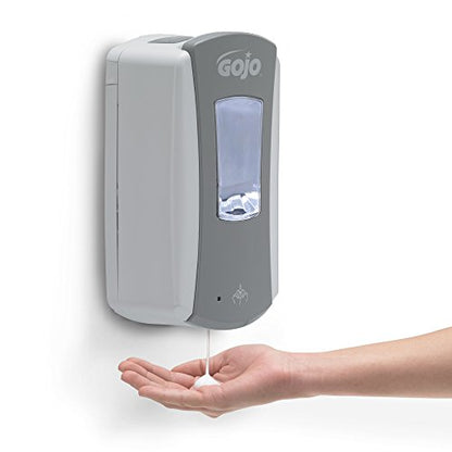 GOJO LTX-12 Touch-Free Foam Soap Dispenser, Gray/White, for 1200 mL GOJO LTX-12 Soap Refills (Pack of 1) - 1984-04 - color: Gray/White
