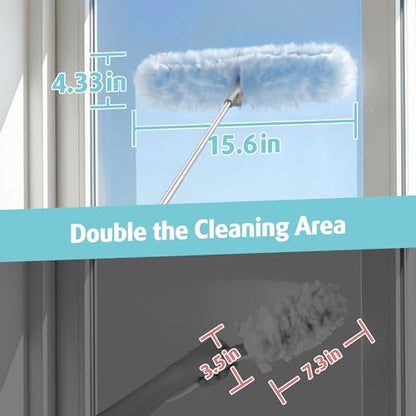 6ft Extendable Duster Handle with 40 Refills, Compatible with Swiffer Duster, Disposable Microfiber Dusting Pads for Home Cleaning, Ceiling, Fan, Window, Hard-to-Reach Areas - color: 40 Count+ 1 Extended Handle