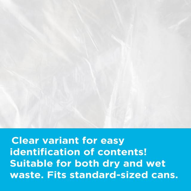 Highbar Select 16 Gallon Trash Bags - 8 micron, 1000 Per Case, 24" x 33", 20 Rolls of 50, High Density Clear Trash Can Liners, Ideal for Commercial, Industrial, Office, and Bathroom Use - style: 12-16 Gal, 8 Micron Equiv, 1,000 Count, Clear