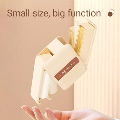 Portable Lint Roller Reusable,3 in 1 Washable Lint Roller Reusable,Pet Hair Remover,Powerful Adhesion,for Pet Hair,Clothing,Bedding