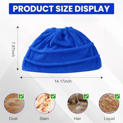 Flat Mop Pads Replacement Washable Floor Cleaning Cover Reusable Mop Head Cloth for Household Use(Blue) - color: Blue