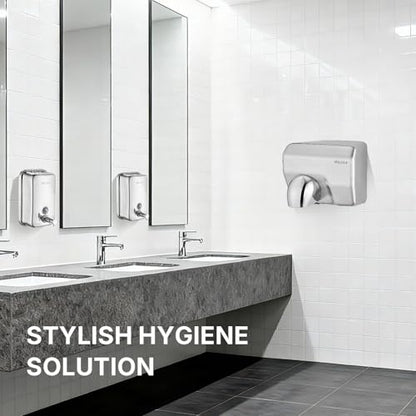 Commercial Soap Dispenser Wall Mounted, 27oz Stainless Steel Hand Soap Dsipenser, Liquid Manual Anti-Leak Pump Soap Dispenser, Rust-Proof Lining Liquid Hand Sanitizer Dispenser for Bathroom - color: Blk-1618-800