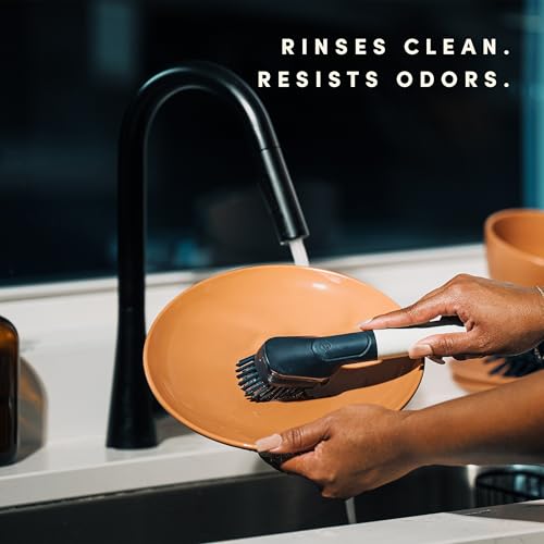 Brite by Scotch-Brite Limited Edition Mess-Free Dishwand, Sleek and Stylish Dish Brush with Soap Dispenser Handle - size: (Pack of 1)
