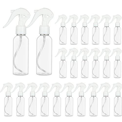 24 Pack Small Spray Bottles 3.5 oz Hair Spray Bottle 100ml Plastic Fine Mist Spray Bottles, Travel Size Spray Bottle Mini Continuous Spray Bottle for Hair, Water, Plant, Essential Oils