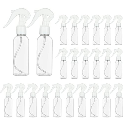 24 Pack Small Spray Bottles 3.5 oz Hair Spray Bottle 100ml Plastic Fine Mist Spray Bottles, Travel Size Spray Bottle Mini Continuous Spray Bottle for Hair, Water, Plant, Essential Oils