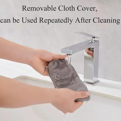 1 Pcs Retractable Gap Dust Cleaner Cleaning Tool with Removable Microfiber Cloths for Cleaning Under Refrigerator, Sofa, Couch, Bed, Furniture (Grey) - color: Gray