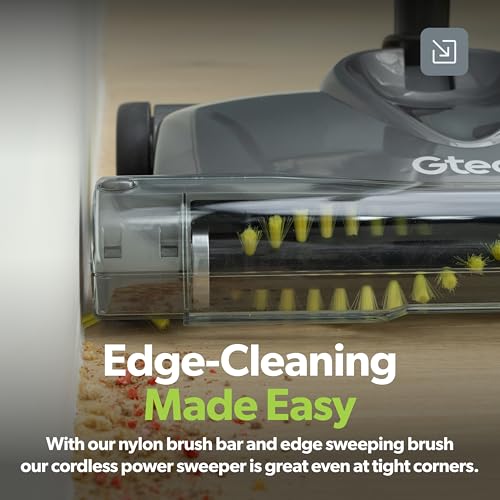 Gtech SW22 Cordless Lithium Carpet and Hardwood Floor Sweeper - Cordless Adjustable Vacuum - Up to 90 Minutes of Runtime - Rechargeable 7.4v Li-ion Battery - Lightweight (3 lbs.) - style: Lithium Sweeper SW22