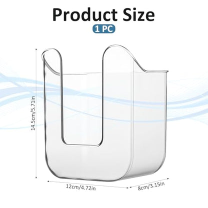 Wipes Dispenser Flushable Wipes Holder for Bathroom Wipe Container Clear Wipe Dispenser Wall-Mounted Tissue Box Wipes Holder for Bathroom Bedroom Kitchen - color: Transparent