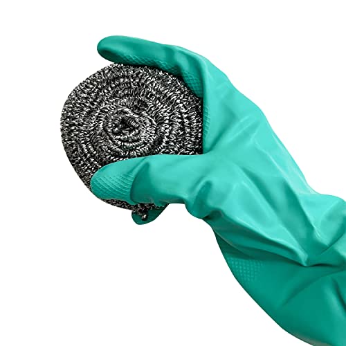 24 Count | KingSeal Stainless Steel Scrubbers, Scrub Pads, Heavy Duty, 50 gram Weight, Individually Wrapped - 2 Packs of 12 Scrubbers - size: 2 Pack of 12 each per Pack