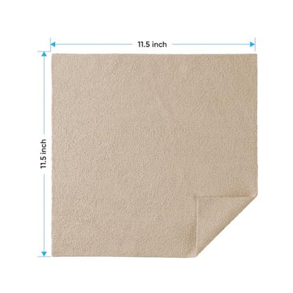 HOMEXCEL Brown Microfiber Cleaning Cloths, 20 Pack Cleaning Rags - Lint Free & Scratch-Free Microfiber Towels for Cars, House & Kitchen, Absorbent Cleaning Towels, 11.5 x 11.5 Inch - color: Brown