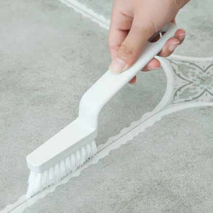 Homoyoyo Crevice Cleaning Brush Set 5pcs White Plastic Bristle Floor Gap Window Track Cleaning Tool for Home Kitchen Groove and Corner Dirt Removal