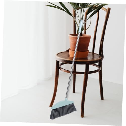 ULTECHNOVO Long Handle Sweeper Lightweight Indoor Broom for Household Cleaning with Metal Handle Convenient Storage Design for Floors Kitchen Garage and Patio
