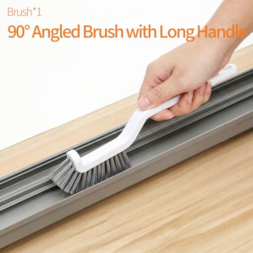 16PCS Crevice Cleaning Brush Set - Multi-Purpose Grout Cleaner Brush for Deep Cleaning Gap, Hard Bristle Scrub Brushes Tools, Cleaning Supplies for Household Use,Window, Kitchen, Bathroom - size: 16Pcs