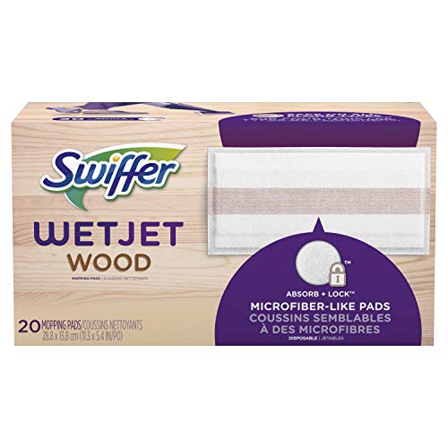 Swiffer WetJet Mops for Floor Cleaning, Hardwood Floor Cleaner Spray Mop Pad Refill, 20 Count - size: 20 count