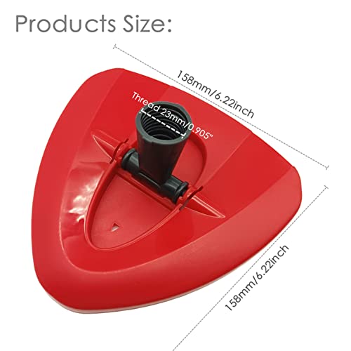 Spin Mop Replacement Base Rotating Triangle Mop Head Cover Plastic Base Compatible with Spin Mop Easy VVring 1 Tank System