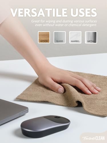 Fantasticlean Kitchen Towels - 80 Sheets - Reusable Washable Dishcloth Rolls, Super Absorbent, Premium Microfiber Cleaning Cloths, 10'' by 10'' (Pink,Blue,Tan,Moss Green) - color: Pink,blue,tan,moss Green
