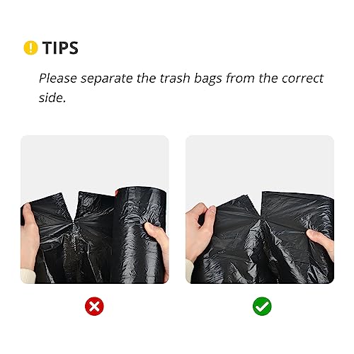 Ultra Strong 15 Gallon Drawstring Trash Bags (102 Count) Large Heavy Duty Thicken Plastic Tall Kitchen Garbage Bags Black for Kitchen Office Lawn Yard - size: 1 Count (Pack of 102)
