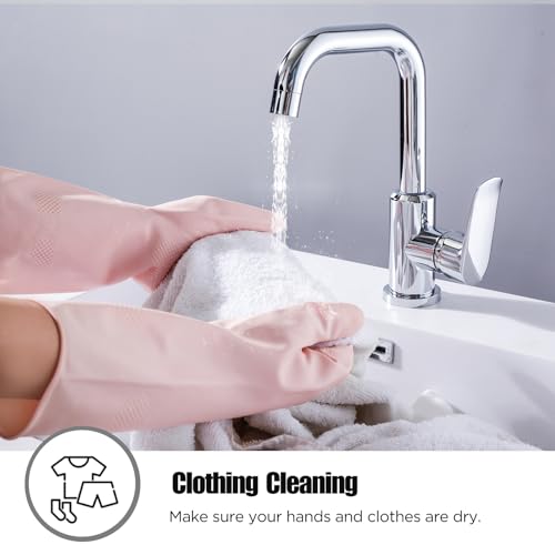 Rubber Gloves for Household, Dishwashing Gloves for Kitchen, Reusable - size: Medium (Pack of 4)