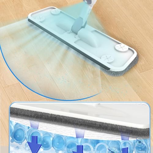 Spray Mop, Dry Wet Tools, 47.24 Inches Washable Pad Design, Home Cleaning Aid, Lifestyle Gadgets for Kitchen Tile, Laminate, Apartment, Bathroom, Floor Accessory for Daily Use and Dormitories Usage