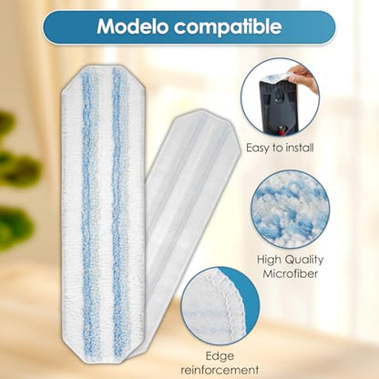 (5 Pack) H2prO Replacement Mop Pads Compatible with O-Cedar H2prO Mop, Microfiber Mop Head, Washable Mop Cloths, Mopping Pad, H2 Pro Mop Pad Refill Accessories
