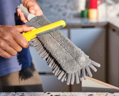 Joseph Joseph CleanTech 3-in-1 Microfiber Machine Washable Dual Sided Duster with Storage Sheath and Duster Head Cleaning Tool - style: Duster