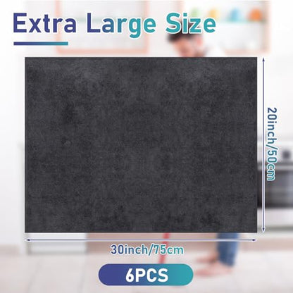 Newwiee 6 Pcs Extra Large Microfiber Cleaning Cloth 30" x 20" Washable Reusable Microfiber Towel Streak Free Lint Free Cloth for Cleaning Home Glass Office Window Bathrooms (Gray) - color: Gray