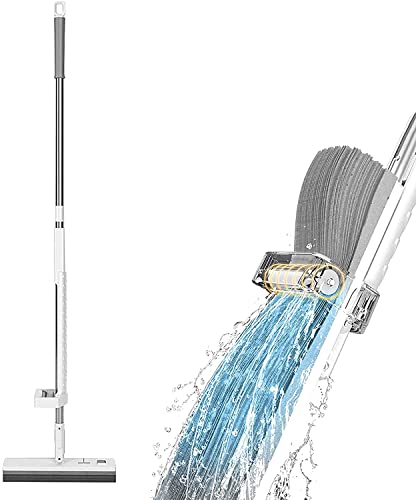 GeRRiT Mop, Home PVA Sponge Mop,Easy Squeeze mop,Floor mop, mops for Floor Cleaning,Hardwood Floor mop, Mighty Thirsty mop, Super Absorbent, White, QA-1198