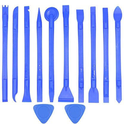 Antistatic Spudger Plastic Opening Pry Tool Set,Electronics Opening Pry Tool Repair Kit,Prying and Opening Tool for Laptop Tablet iPhone ipad Cell Phone LCD Screen - color: 12PCS