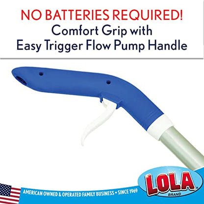 LOLA Microfiber Spritz N' Mop, Built-in Spray Bottle, 17" Wide Head, Includes Large Scuff Remover, Can Be Used Wet for Cleaning and Dry for Dusting, 1 Pack