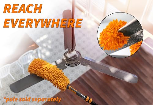 5-30 ft Long Telescopic Extension Pole // Multi-Purpose Extendable Pole with Universal Twist-on Metal Tip // Lightweight and Sturdy // Best Telescoping Pole for Painting, Dusting and Window Cleaning - size: 30 Feet