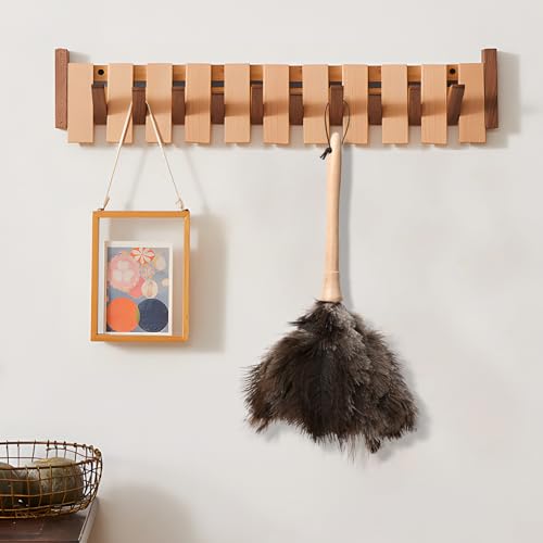 Ostrich Duster Fluffy Natural Feather Dusters with Wooden Handle Cleaning Supplies for Home Office Car (8, 16inch) - color: Natural-c-8pcs