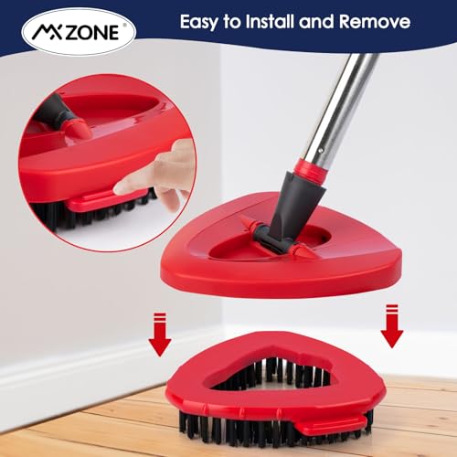Scrubber Mop Head Replacement Compatible with O Cedar EasyWring 1 Tank System, Spin Mop Scrub Brush Head, Hard Bristle Cleaning Brush Attachment for Kitchen Tile Floor, Not Fit RinseClean - size: 1pcs 1-Tank Scrub Brush