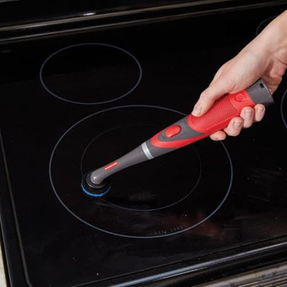 Rubbermaid Reveal Power Scrubber Attachable Scouring & XL Brush Head, for Cordless Electric Battery Powered Scrub Brush, Ideal for Kitchen/Stovetop/Dish/Silverware/Utensils/Appliances - style: Dual Head Combo